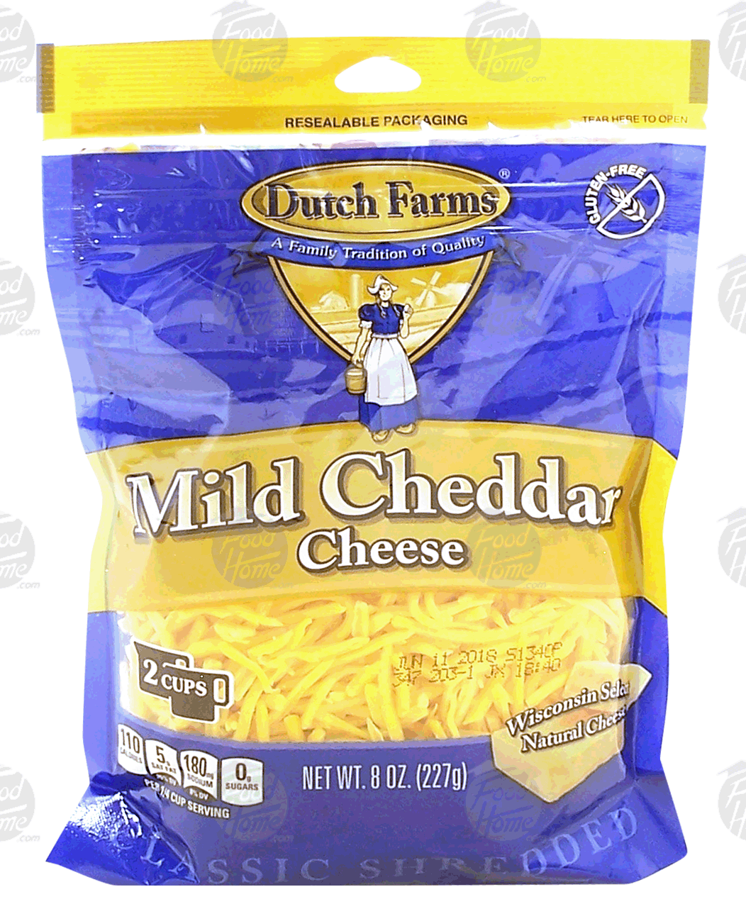 Dutch Farms  mild cheddar cheese, classic shredded Full-Size Picture
